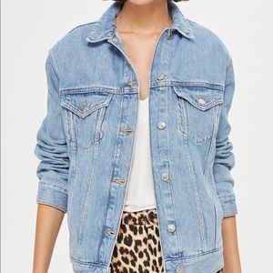 Topshop oversized denim jacket